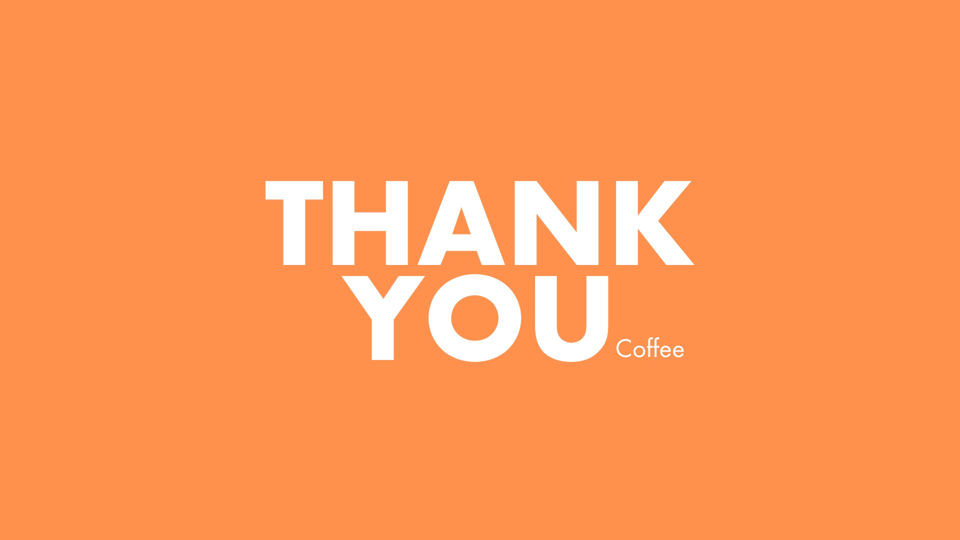 Thank you Coffee Proposal SLides